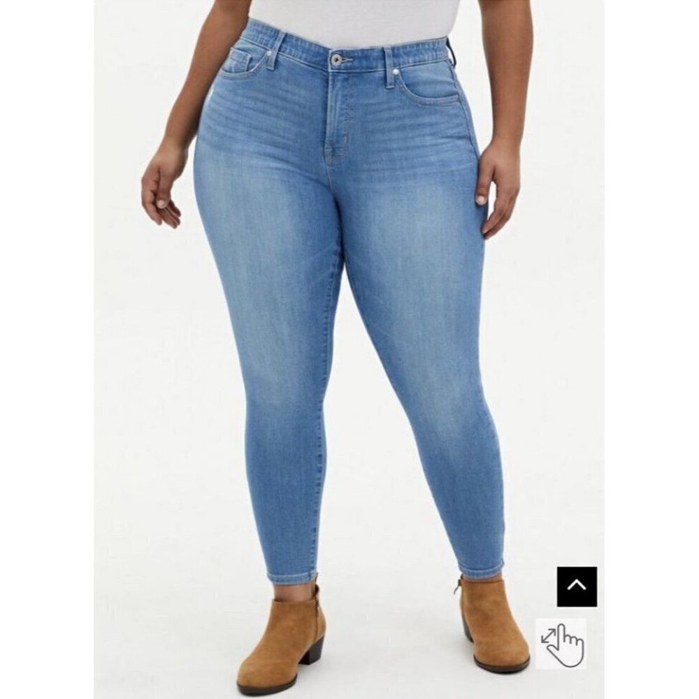 Torrid Womens Sky High Skinny Premium Stretch Jeans Sz 24 NWT $79.90